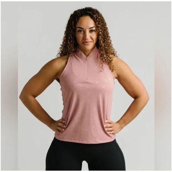 Zyia Mauve Set Match Zippered Tank Medium - Picture 1 of 6